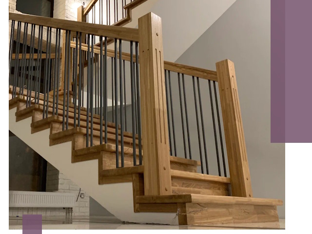 Реставрация деревянных и металлических лестниц в Нефтеюганске