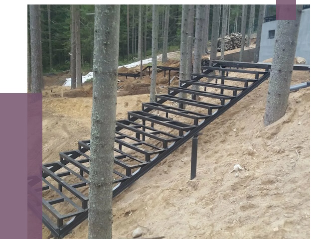 Монтаж металлических лестниц в Нефтеюганске от 13473 руб. 