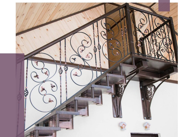 Кованые лестницы в Нефтеюганске от 79310 руб. под ключ