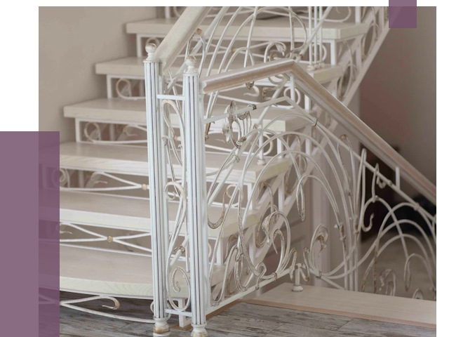 Изготовление кованых лестниц на заказ в Нефтеюганске от 86428 руб. | ПРОЛЁТ-Нфт