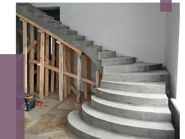 Изготовление бетонных лестниц под ключ в Нефтеюганске от 19828 руб. | ПРОЛЁТ-Нфт