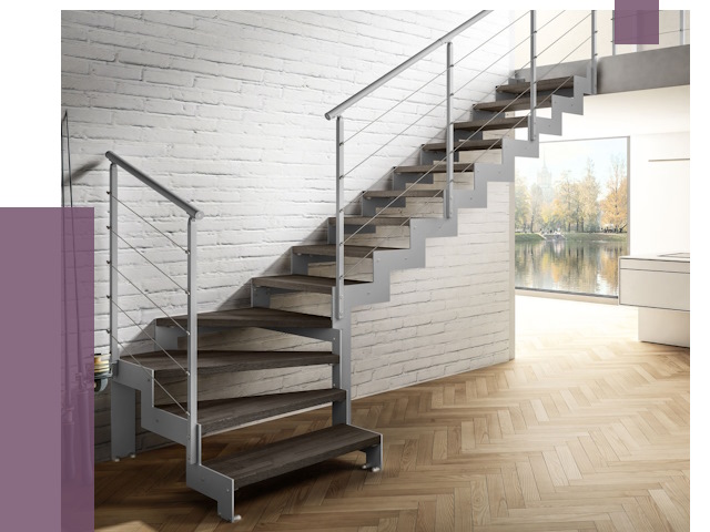 Г-образные лестницы под ключ в Нефтеюганске от 36859 руб. | ПРОЛЁТ-Нфт