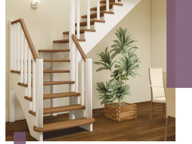 Г-образные лестницы под ключ в Нефтеюганске — изготовление и монтаж