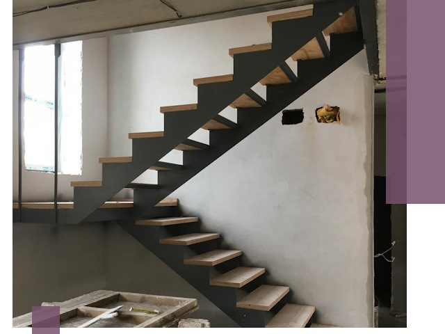 Изготовление лестниц на металлокаркасе в Нефтеюганске от производителя