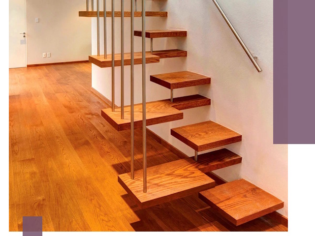 Лестницы «гусиный шаг» на заказ в Нефтеюганске для узких пространств