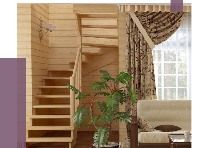 Лестницы для дачи в Нефтеюганске от 75497 руб.  | ПРОЛЁТ-Нфт