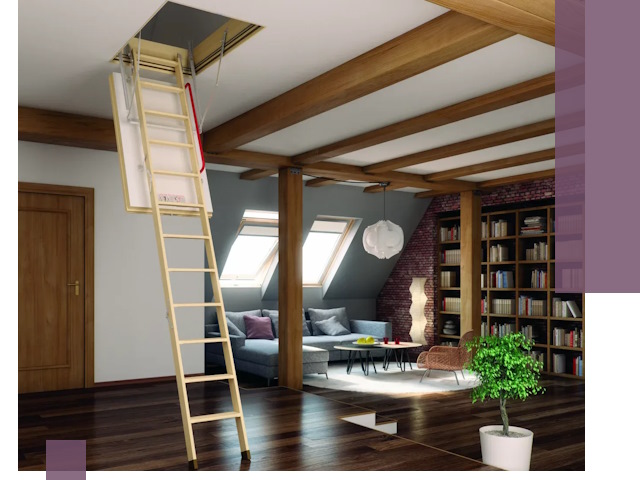 Чердачные лестницы под ключ в Нефтеюганске: изготовление и монтаж