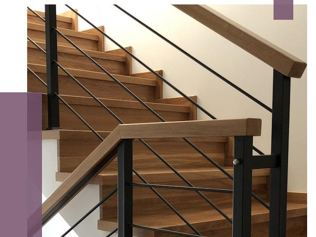 Обшивка металлической лестницы деревом в Нефтеюганске от 4321 руб.