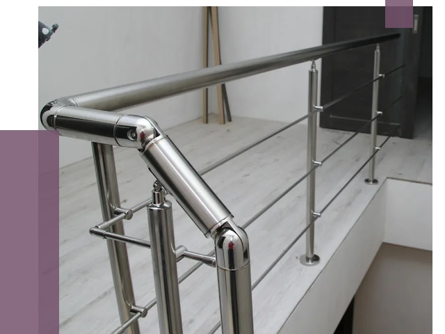 Перила из нержавеющей стали в Нефтеюганске от 8948 руб. под ключ | ПРОЛЁТ-Нфт