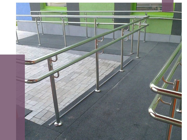 Ограждения пандусов в Нефтеюганске от 4321 руб. монтаж | ПРОЛЁТ-Нфт