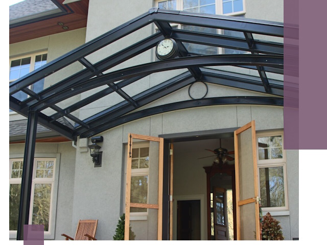 Изготовление и монтаж навесов и козырьков в Нефтеюганске