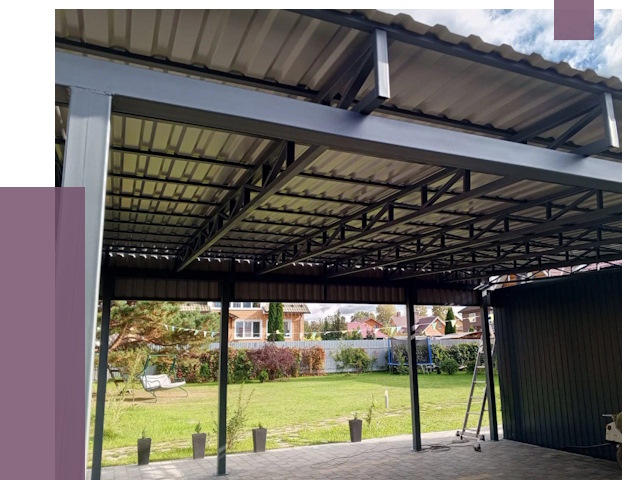 Монтаж навесов в Нефтеюганске от 7321 руб. — установка навеса | ПРОЛЁТ-Нфт