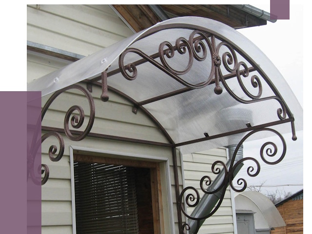 Изготовление козырьков в Нефтеюганске от 7321 руб. — заказать | ПРОЛЁТ-Нфт