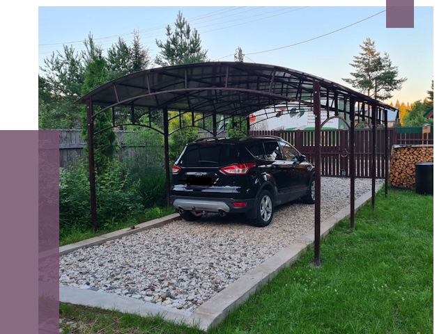 Навесы для автомобиля в Нефтеюганске от 13066 руб.  | ПРОЛЁТ-Нфт