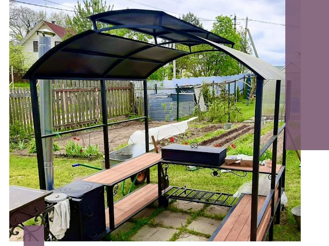 Навесы для барбекю в Нефтеюганске: изготовление, монтаж и демонтаж