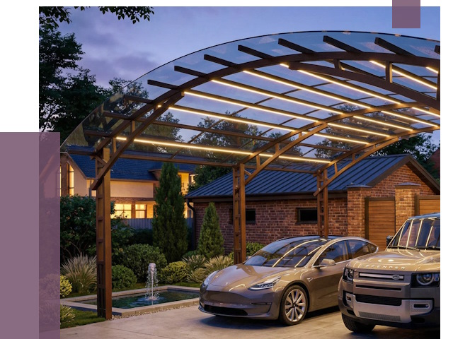 Металлические навесы в Нефтеюганске от 12608 руб. под ключ — ПРОЛЁТ-Нфт