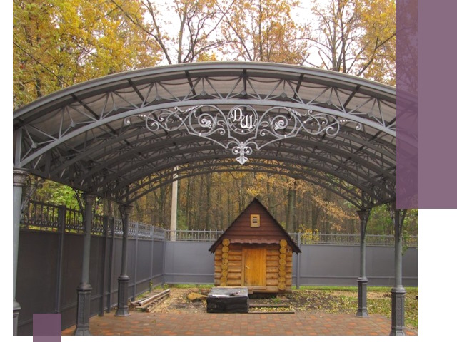 Кованые навесы премиум-класса под заказ в Нефтеюганске