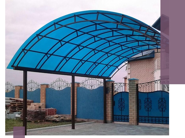 Арочные навесы под ключ в Нефтеюганске — изготовление и монтаж