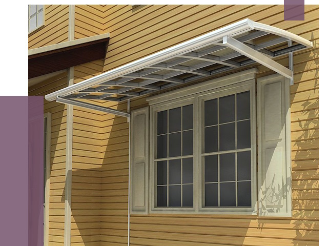 Козырьки над окнами в Нефтеюганске от 7575 руб. — монтаж, покупки | ПРОЛЁТ-Нфт