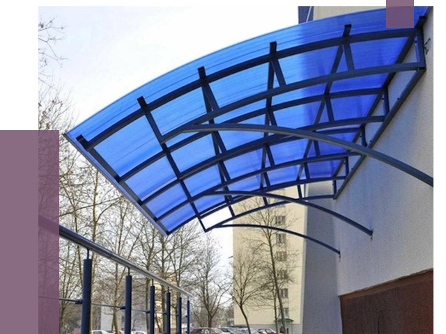 Козырьки из поликарбоната в Нефтеюганске от 4271 руб. под ключ | ПРОЛЁТ-Нфт