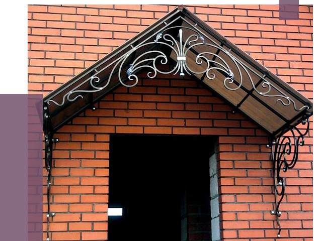 Металлические козырьки в Нефтеюганске от 10626 руб. 