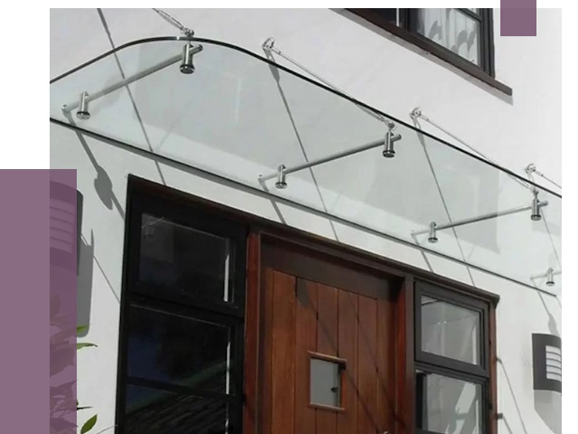 Стеклянные козырьки в Нефтеюганске от 18811 руб. | ПРОЛЁТ-Нфт