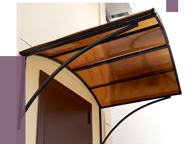 Недорогие козырьки в Нефтеюганске от 7545 руб.  | ПРОЛЁТ-Нфт