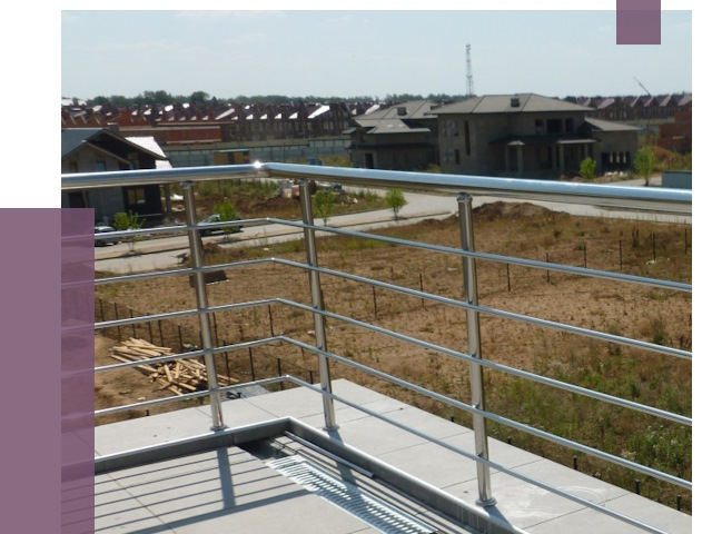 Парапеты из нержавеющей стали в Нефтеюганске от 7931 руб. за м² | ПРОЛЁТ-Нфт