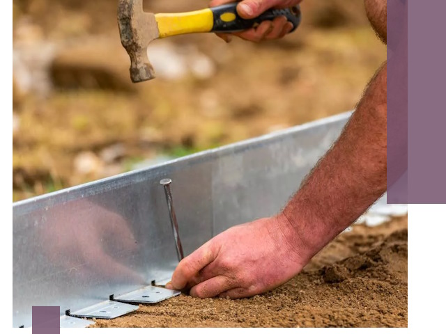 Монтаж металлических бордюров в Нефтеюганске быстро и качественно