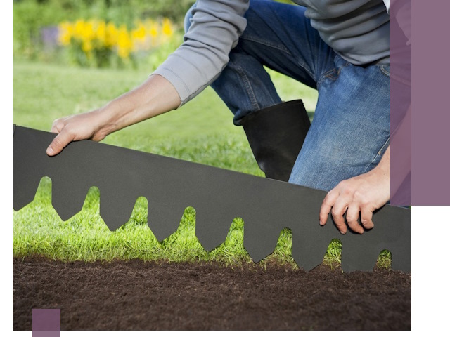 Металлические бордюры для газона в Нефтеюганске — изготовление и монтаж