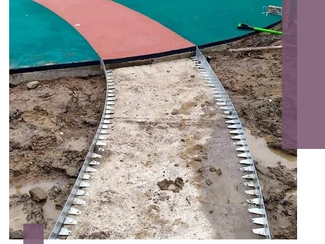 Металлические бордюры для дорожек в Нефтеюганске — монтаж и изготовление