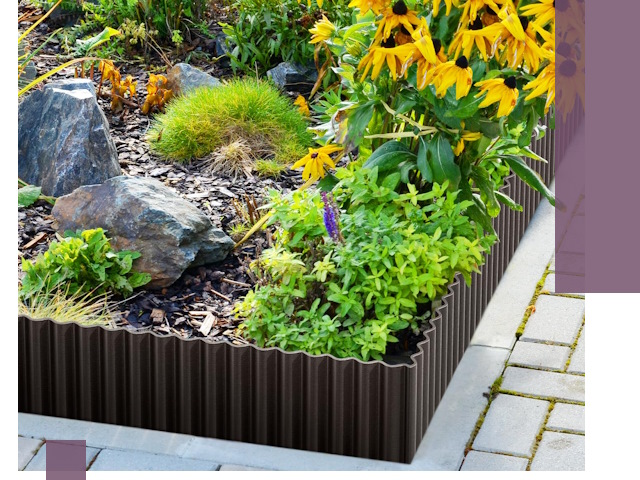 Металлические бордюры для клумб в Нефтеюганске — производство и монтаж