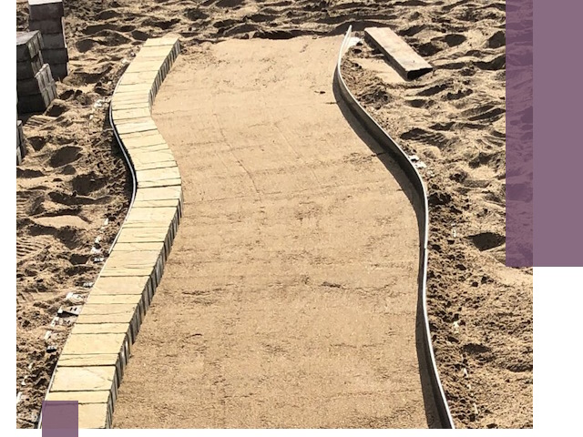 Металлические бордюры для тротуаров в Нефтеюганске — прочные и долговечные