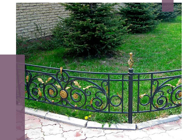 Кованые газонные ограждения в Нефтеюганске от 7575 руб. — ПРОЛЁТ-Нфт