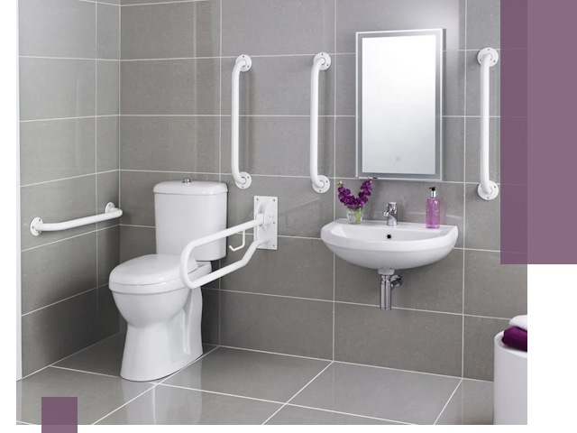 Поручни для санузлов в Нефтеюганске: установка, ремонт и монтаж